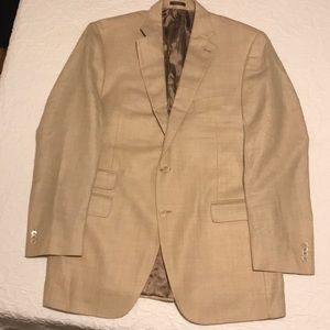 Tan linen sports jacket